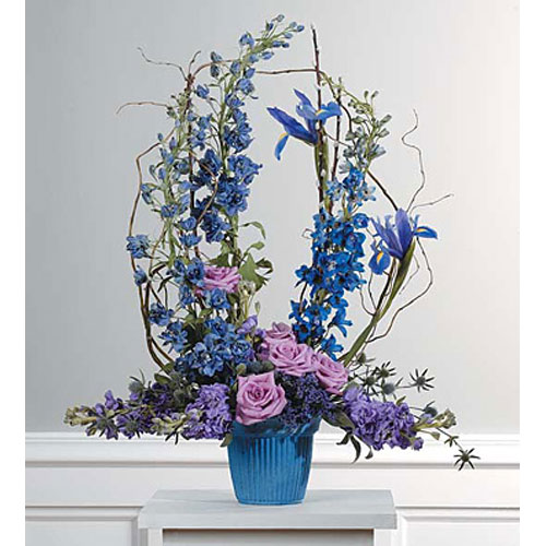 Lavender & Blue Mache Arrangement